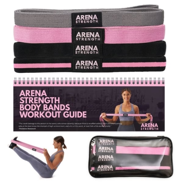 Fabric Resistance Bands Set Long Strength Fitness Body Booty Loop Bands Fitness 