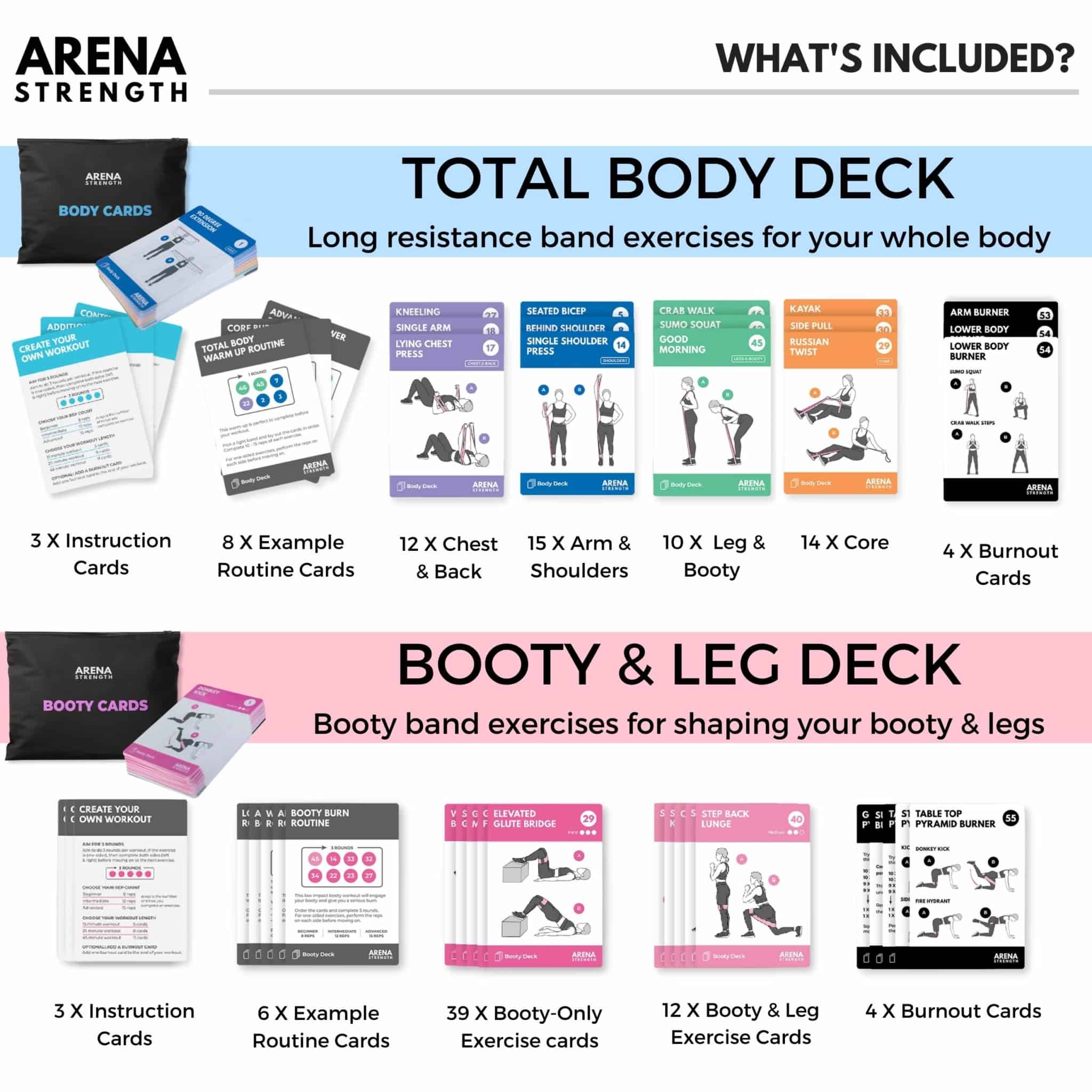 Exercise Card Decks - Arena Strength