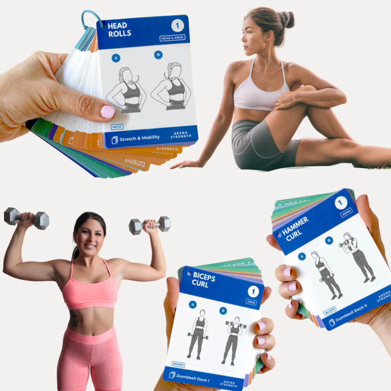 STRETCH + MOBILITY + DUMBBELL CARD DECKS I & II - Arena Strength